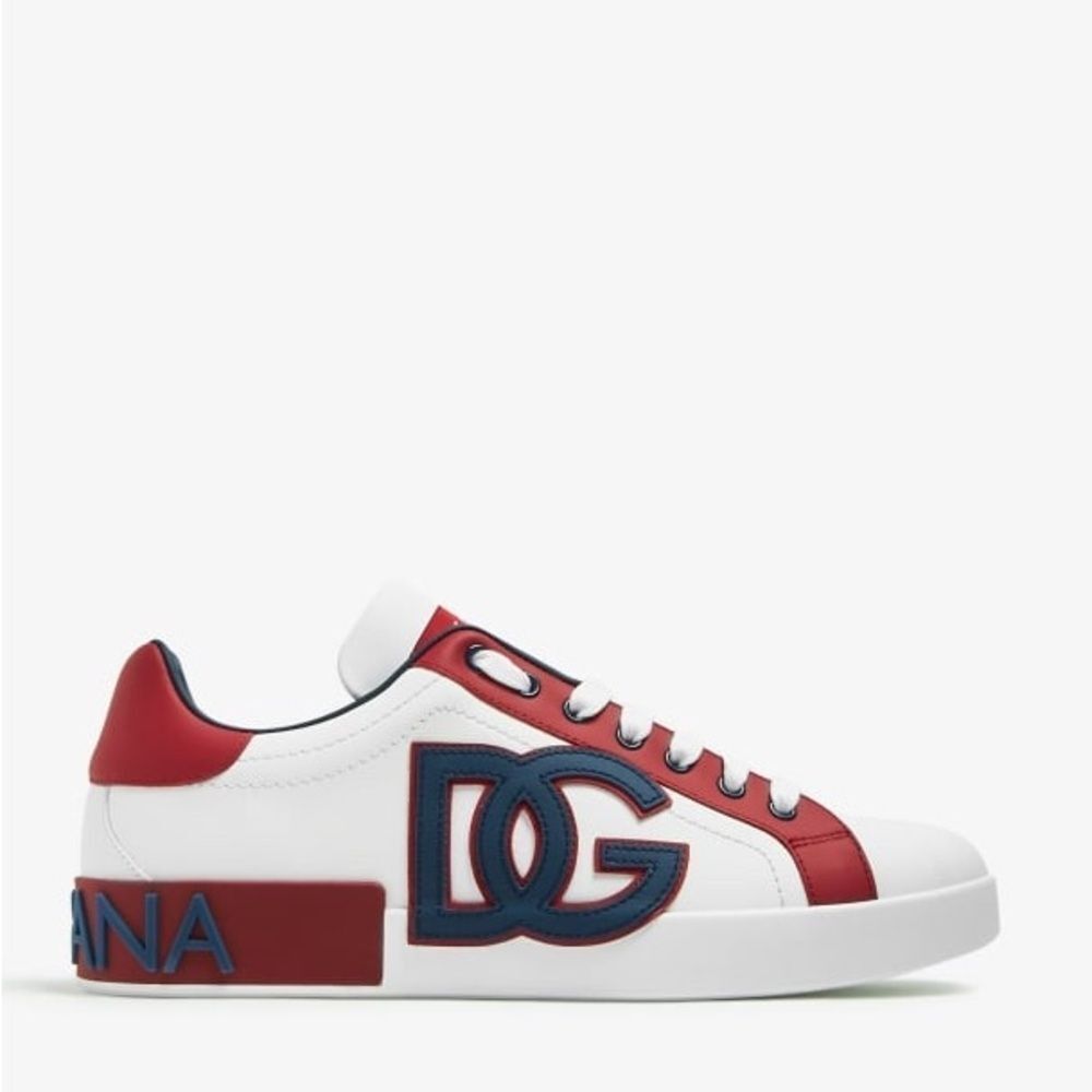 Brand New DolceGabbana Portofino Calfskin Sneakers Comes With Box And Dustbag